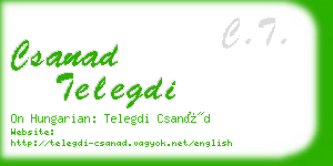 csanad telegdi business card